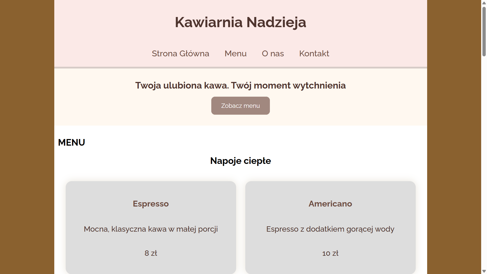 Kawiarnia Nadzieja